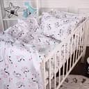 Комплект постільної білизни MirSon Бязь Kids Time 20-0040 Cute white zebra 160x220 см (2200009640278)