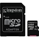 Карта памяти Kingston 64 GB microSDXC Class 10 UHS-I Canvas Select + SD Adapter SDCS/64GB