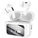 Наушники беспроводные Borofone BW76 Brocade true wireless ANC noise Красный touch screen BT headset Champagne белый