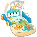 Каталка-ходунки Huanger 2 в 1 з музичним піаніно та ігровим килимком 72×45 см блакитна