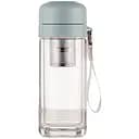 Термос скляний Hexagram 240 мл з подвійними стінками та заварником, м'ятний Yiwu HP-14-40M