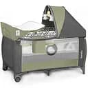 Манеж-кроватка Lionelo Sven Plus, оливковый (LO.SV11)