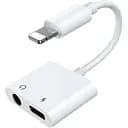 Перехідник Joyroom Lightning до 3.5 мм та Lightning Ben Series S-Y104 білий