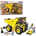 Конструктор SLUBAN Самосвал, 416 деталей, машинка, фигурки, 19.3 см, 47.5x29x7 см