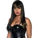 Парик Leg Avenue Long bang wig with tinsel/Gold One size