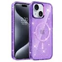 Чохол Epik TPU Eclipse Sparkle MagFit для Apple iPhone 15, 6.1 Purple