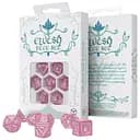 Набір кубиків Elvish Shimmering pink & White Dice Set , 7 шт. (SELV11)