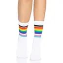 Шкарпетки жіночі в смужку Leg Avenue Pride crew socks Rainbow 37-43 розмір