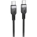 Кабель Hoco X109 Energy 60W silicone charging data cable Type-C to Type-C L-2 м Чорний
