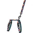 Шлея для котів та собак дрібних порід BronzeDog Urban Art Печворк з повідцем XXS 15-23 см