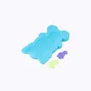 Килимок поролоновий у ванночку великий (В асортименті)