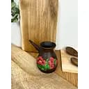 Турка керамічна (глиняна) Мак 500 мл