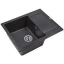 Каменная мойка Ventolux Silvia Space Black 620x500x200 мм