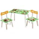 Детский столик Bambi Лесные друзья M 501-3 деревянный с двумя стульчиками