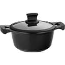 Каструля з кришкою Kela Stella Nova 20 см 2.2 л чорна (12218)