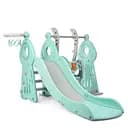 Дитяча гірка-гойдалка BAMBI WM19011-5 з баскетбольним кільцем, ш152-г184-в103см, голуба