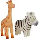 Набір іграшок Baby Team Тварини сафарі 2 шт. (8755_набір з зеброю)