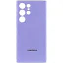 Чехол Lakshmi Silicone Cover Full Camera (AAA) with Logo для Samsung Galaxy S24 Ultra Сиреневый / Dasheen