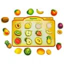 Деревянный пазл-вкладыш Фрукты в разрезе Ubumblebees (ПСД136) PSD136 сортер