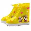 Детские резиновые бахилы Lesko 2XL 25,5 см Желтый, Единорог (15092)