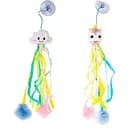 Іграшка для котів Croci Дитяча забавка з присоскою, бубончиками та стрічками 20 см