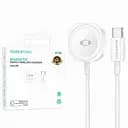 Зарядное устройство Borofone BQ35 беспроводное для смарт-часов Type-C пластик 2.5W белый