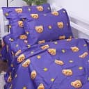 Пододеяльник на молнии MirSon Kids Time 22-1245 Berry, сатин, 210х143 см, фиолетовый с желтым