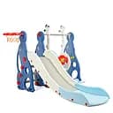 Дитяча гірка-гойдалка BAMBI WM19020-4 з баскетбольним кільцем, ш147-г178-в107,5см, синя