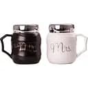 Набор кружек керамических Happy Life Mr&Mrs с крышкой 2 шт. HPCYYDX1292