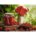Набор для росписи по номерам Клубничное варенье, 30x40 см, КНО5691