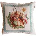 Наволочка декоративная Прованс Злагода Зайчик с синей лентой 45х45 см (34250)