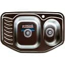 Кухонная мойка Platinum Декор 7851D из нержавеющей стали 0.8 мм трапеция 78x51 см (SP000016246)