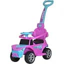 Дитяча каталка-толокар Bambi Racer 2 в 1 з музикою та світлом, рожева з блакитним