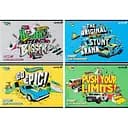 Набір зошитів для малювання Dragon Hot Wheels 24 аркуші скоба гібр. лак + УФ лак 12 шт. (HW25-242)