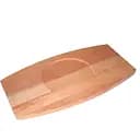 Дошка Mazhura Есо овал з виїмкою дерев'яна 26х46 см (mz424956)