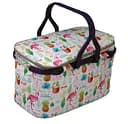 Термосумка для пікніка Mazhura Kale Фламінго, текстиль, 25 л, кольоровий (mz1072)