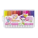 Фломастер - кисточка Bambi Water color pen 36 цветов 228-36 в пластиковом боксе Розовый