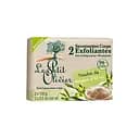 Мыло для тела Le Petit Olivier 100% vegetal oils soap, отшелушивающее, пудра оливковой косточки, 2х100 г (3549620005219)