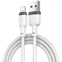 Кабель XO NB208 Liquid Silicone Data Lightning Cable Білий