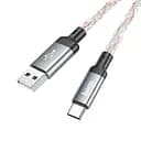 Кабель Hoco Type-C Shine charging data cable U112 1 м, 3A