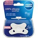 Пустышка силиконовая Canpol babies симметричная 6-12 месяцев белая