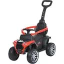 Каталка-толокар M 4802EL-3, пластик, метал, до 23 кг, MP3, USB, Bluetooth, індикатор батареї, червона