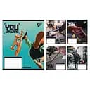 Зошити учнівські 18 аркушів клітинка Yes You are amazing, 25 шт. в упаковці