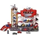 Гараж Е 7004 / В 6003, 4 поверхи, 6 машинок, автоматичний підіймач, світло, звук, озвучка англійською, в коробці