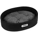 Лежак для животных BronzeDog овальный XL 65x86x16 см черный