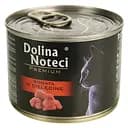 Вологий корм для котів Dolina Noteci Premium cat М'ясні шматочки в соусі з телятиною 185 г