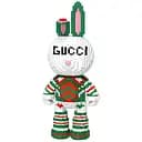 Конструктор Magic Blocks Зайчик Bearbrick зеленый на 3366 деталей (9090)