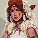 Набор для росписи по номерам Принцесса Мононоке, 40x40 см