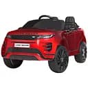 Электромобиль детский Джип M 4418EBLRS-3 с кожаным сиденьем ремнем безопасности и LED-фарами красный