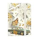 Блокнот А6 на резинке 5702-2 твердая обложка, линия 14х9 см 80 листов